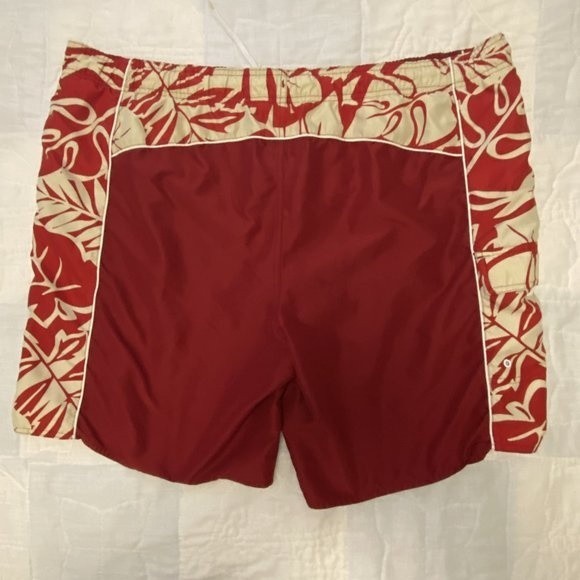 Men's XXL swimsuit, Red and cream with liner, 100% Polyester - Picture 6 of 8